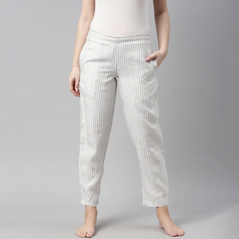 Amazing Prices You Can’t Resist!Hemp Lounge Pants | Beige & White