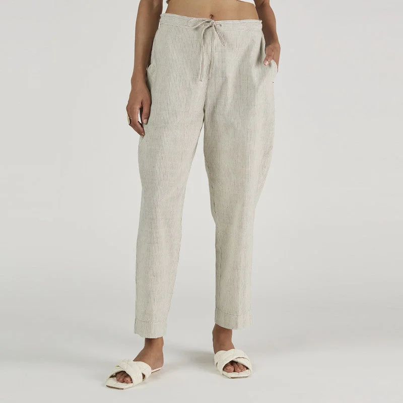 Your Dream Deal is Here!Your Dream Deal is Here!Handloom Malkha Straight Fit Pants | White