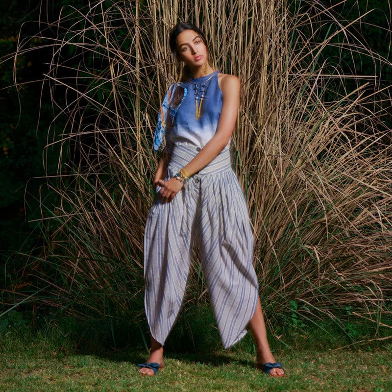 Seasonal Sale – Shop Now!Seasonal Sale – Shop Now!Kala Cotton Draped Pants | Blue & White Seasonal Sale – Shop Now!Seasonal Sale – Shop Now!Kala Cotton Draped Pants | Blue & White