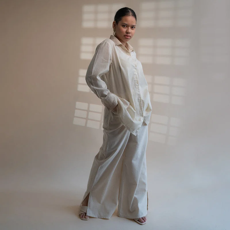 One Day Only – Huge Savings!One Day Only – Huge Savings!Cotton Side-Slit Pants | White One Day Only – Huge Savings!One Day Only – Huge Savings!Cotton Side-Slit Pants | White