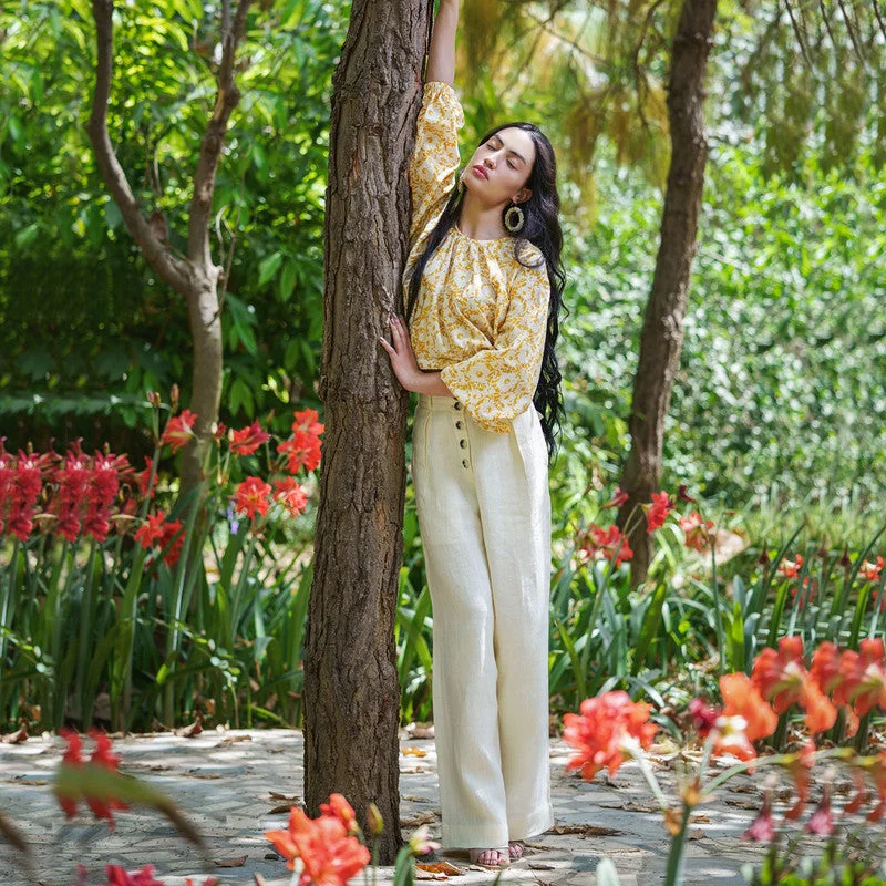 Savings You Can’t Ignore!Savings You Can’t Ignore!Linen Button-Up Flared Pants | Off-White Savings You Can’t Ignore!Savings You Can’t Ignore!Linen Button-Up Flared Pants | Off-White