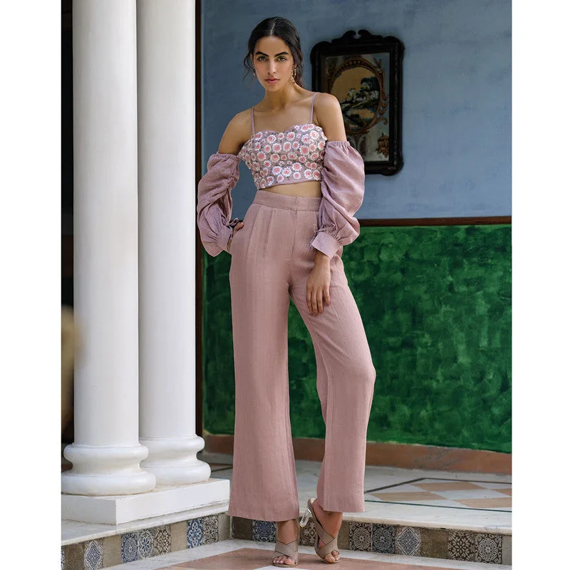 Unmissable Offers Await!Unmissable Offers Await!Linen Wide Leg Pants | Pink