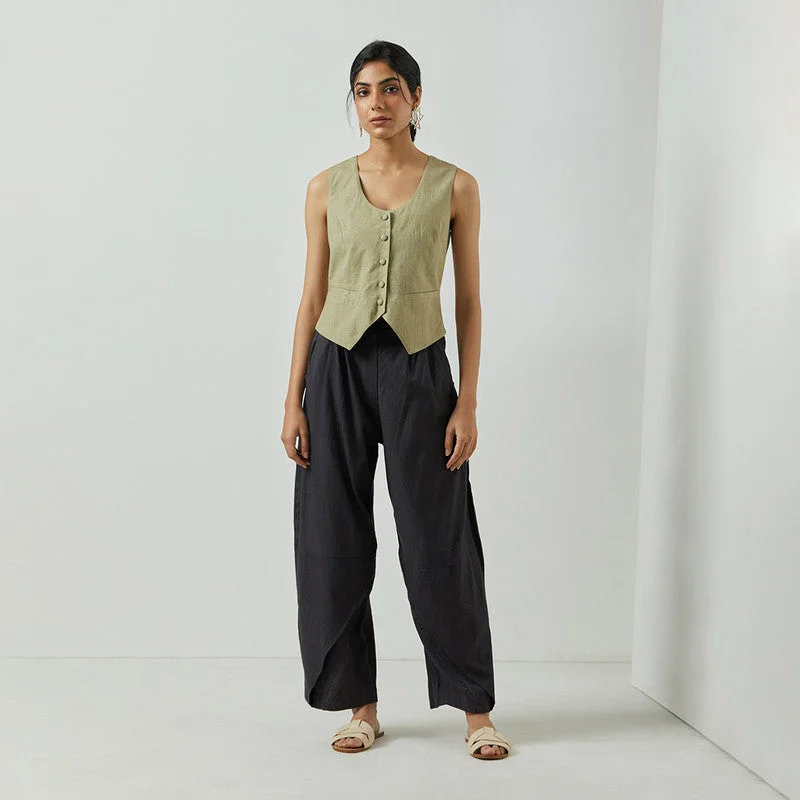 Today Only – Don’t Miss It!Today Only – Don’t Miss It!Cotton Co Ord Set for Women | Waistcoat & Pants | Cream Beige