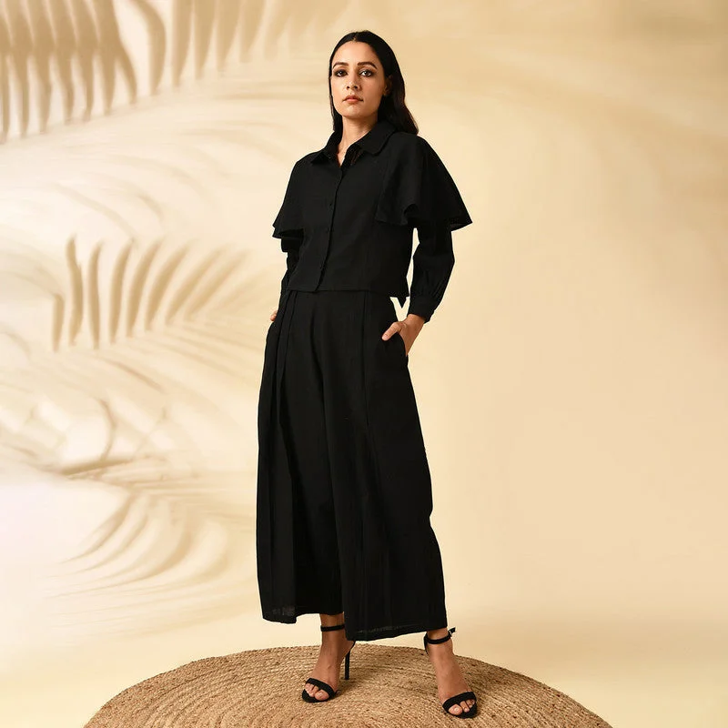 Huge Savings – Act Now!Huge Savings – Act Now!Cotton High Waist Pants | Black