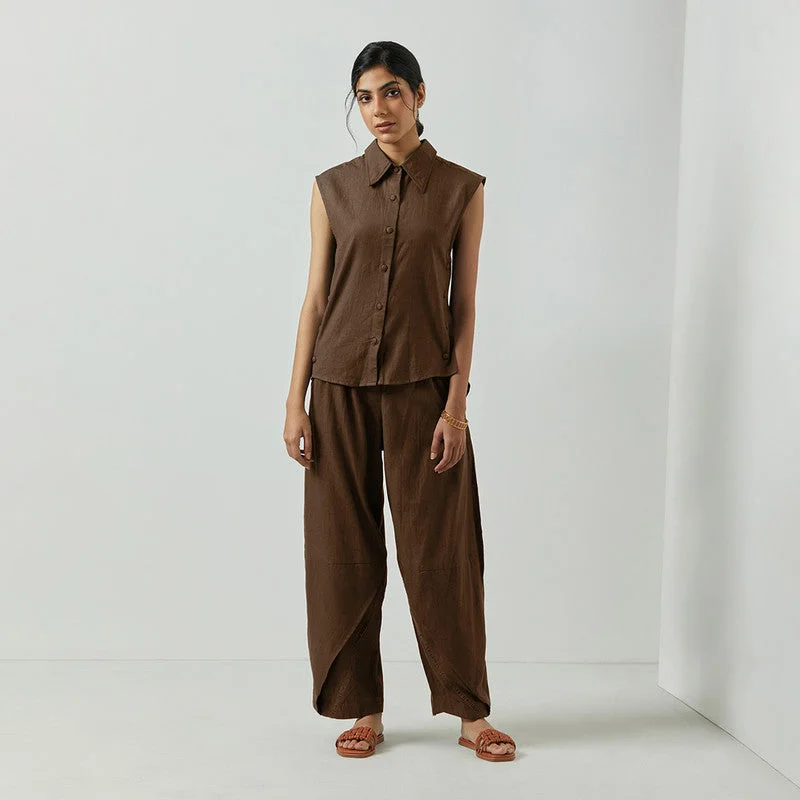 Best Deals Just for You!Best Deals Just for You!Cotton High-Waist Pants for Women | Brown Best Deals Just for You!Best Deals Just for You!Cotton High-Waist Pants for Women | Brown