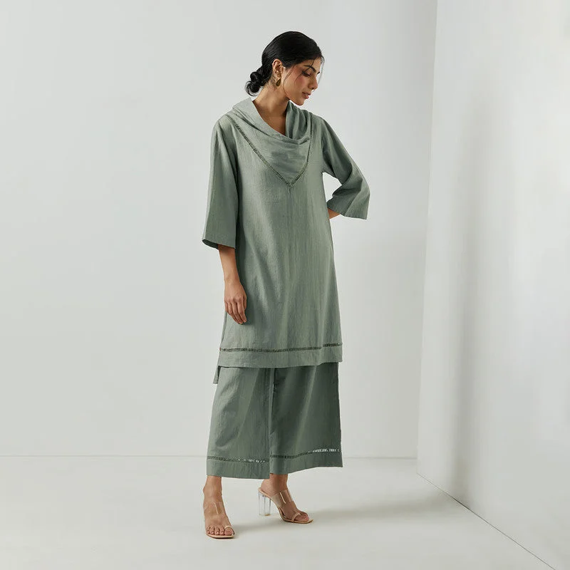 Get Ready to Save!Get Ready to Save!Handwoven Cotton Pants for Women | Olive