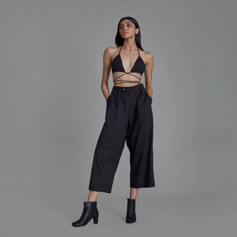 Save More When You Shop More!Pure Cotton Co Ord Set | Bralette & Pants | Black