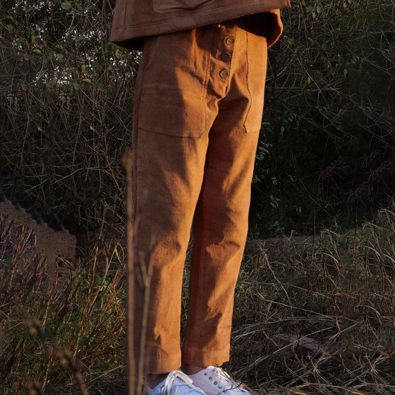 Score Big Savings Today!Score Big Savings Today!Trousers for Women | Corduroy Trouser Pants | Natural Dye | Brown Score Big Savings Today!Score Big Savings Today!Trousers for Women | Corduroy Trouser Pants | Natural Dye | Brown