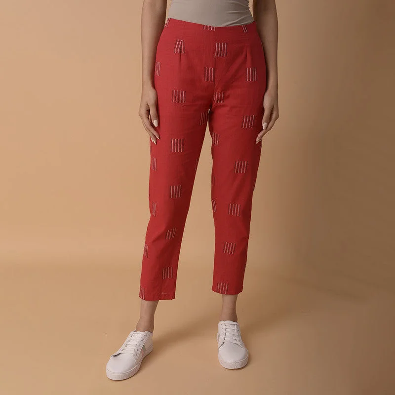 Get It Before It’s Gone!Cotton Pants for Women | Red