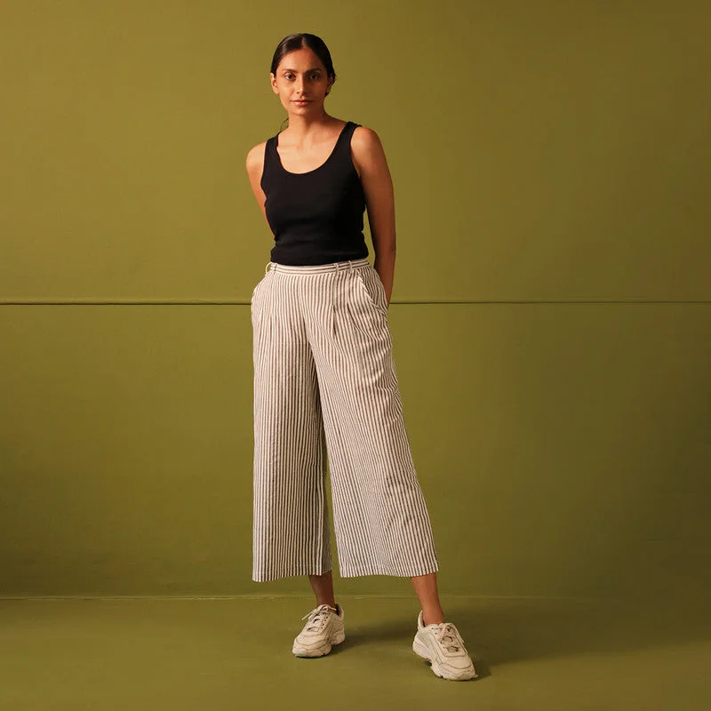 Time to Save Big!Time to Save Big!Pure Cotton Culottes Pants | Wide Leg | White & Black
