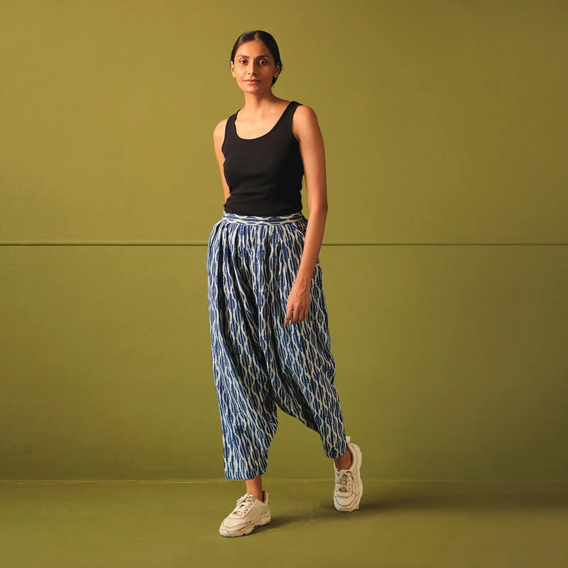 Must-Have Deals Inside!Must-Have Deals Inside!Pure Cotton Salwar Pants | Pleated | Printed | Powder Blue