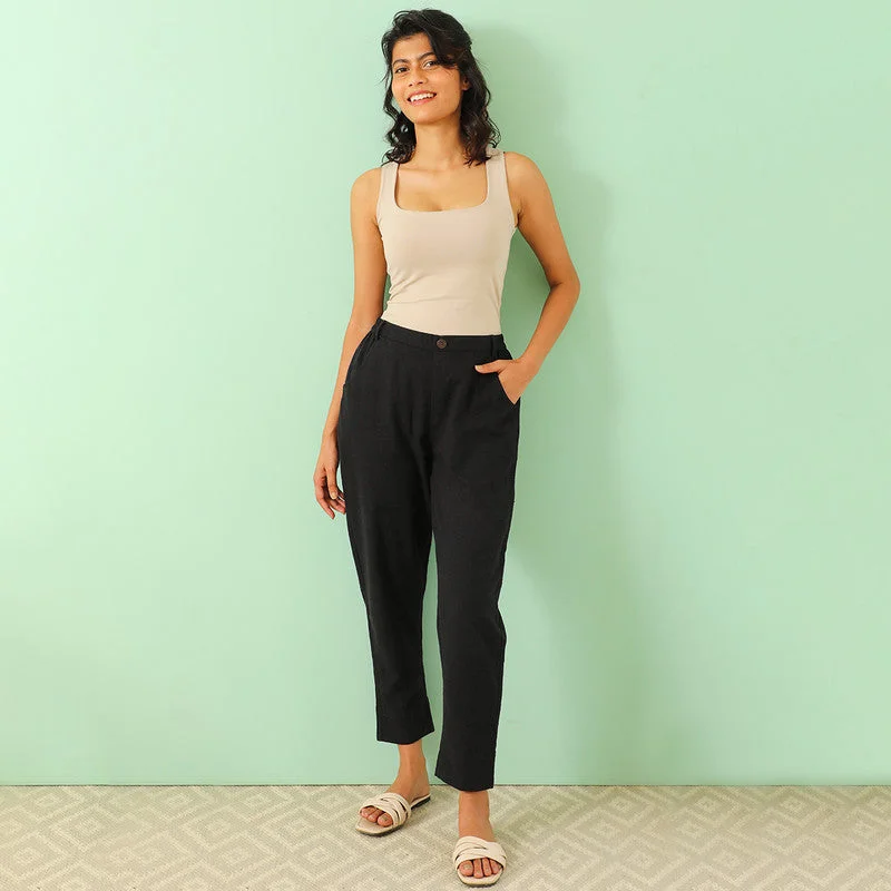 Find Your Perfect Deal Today!Find Your Perfect Deal Today!Pure Cotton Trousers | Black