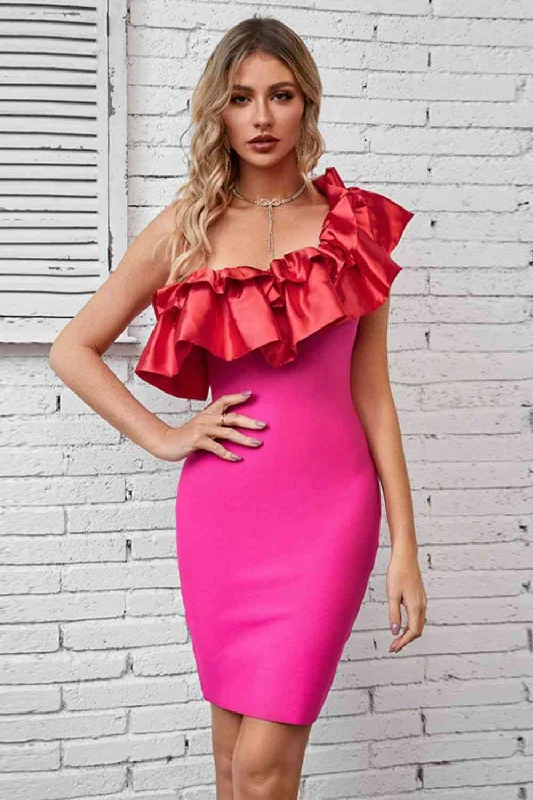 Shop Early, Save Big!Shop Early, Save Big!Ruffled One-Shoulder Bodycon Dress
