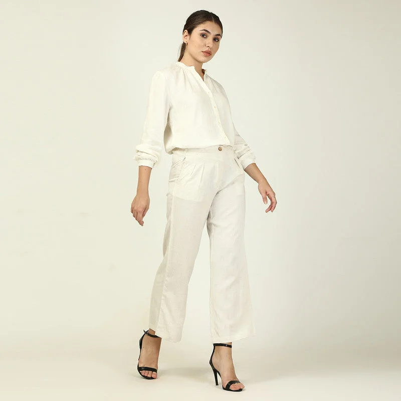 The Best Offers Are Here!The Best Offers Are Here!Linen Co Ord Set for Women | Ecru | Tunic & Pants