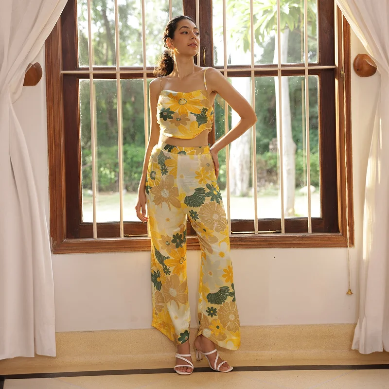Sale Alert – Get Ready to Shop!Sale Alert – Get Ready to Shop!Gaji Silk Wide Leg Pants for Women | Printed | Yellow Sale Alert – Get Ready to Shop!Sale Alert – Get Ready to Shop!Gaji Silk Wide Leg Pants for Women | Printed | Yellow