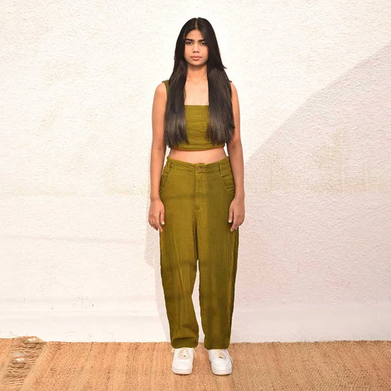 Steals and Deals Await!Steals and Deals Await!Organic Cotton Pants | Tapered Leg | Olive Steals and Deals Await!Steals and Deals Await!Organic Cotton Pants | Tapered Leg | Olive