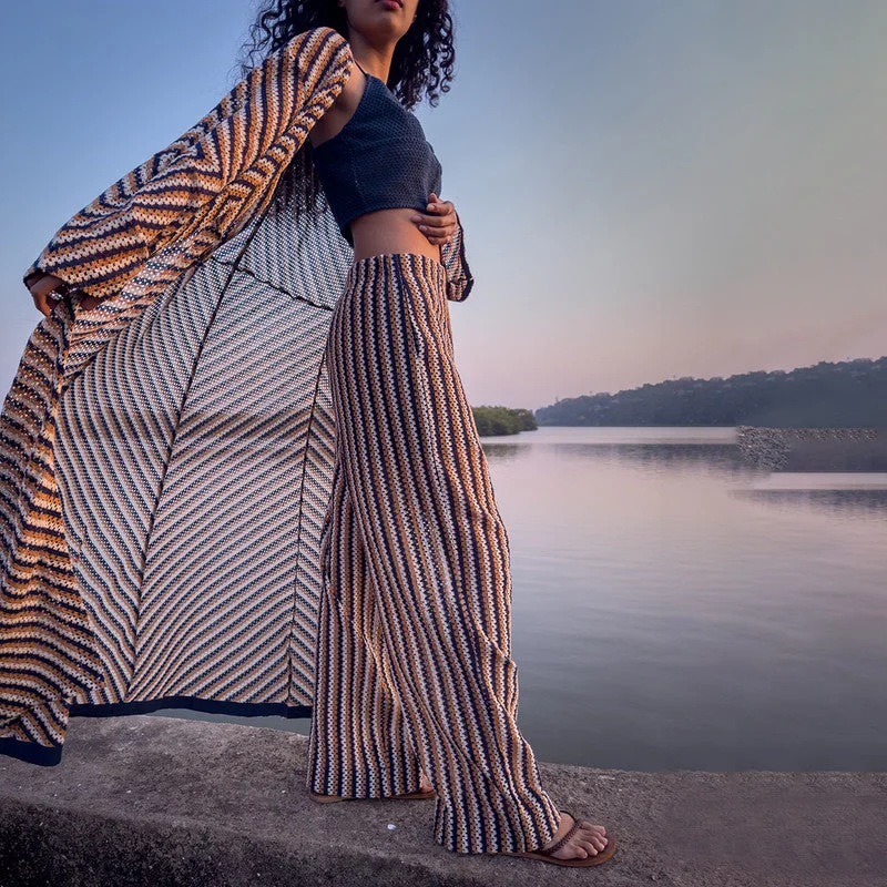 Shop More, Spend Less!Shop More, Spend Less!Women Co Ord Set | Cotton Crochet Fabric | Bustier Pants & Cape | Multicolour Shop More, Spend Less!Shop More, Spend Less!Women Co Ord Set | Cotton Crochet Fabric | Bustier Pants & Cape | Multicolour