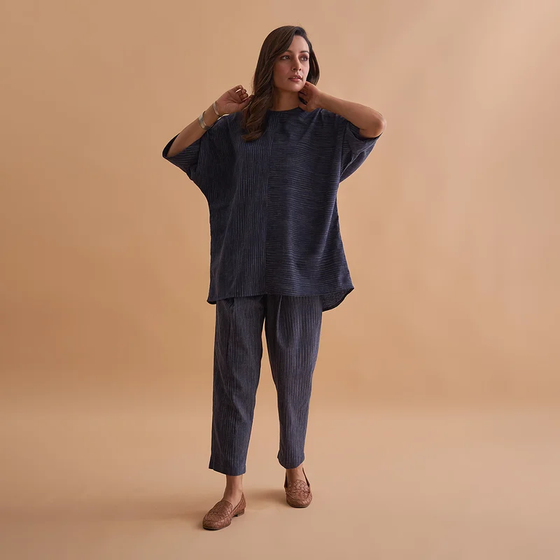 Your Shopping Wish, Our Discount Command!Your Shopping Wish, Our Discount Command!Cotton Coord Set | Top and Pants | Blue Your Shopping Wish, Our Discount Command!Your Shopping Wish, Our Discount Command!Cotton Coord Set | Top and Pants | Blue