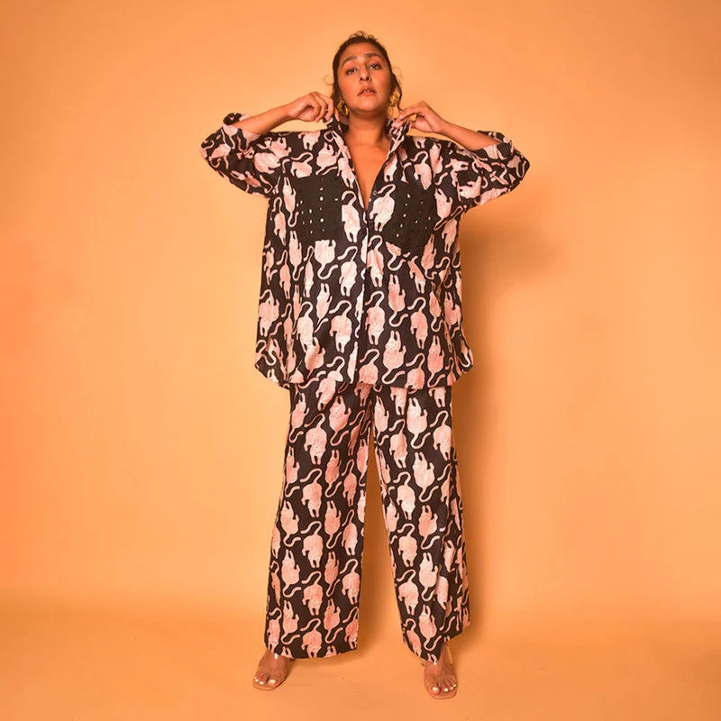 Limited Time Offer!Limited Time Offer!Cotton Pants for Women | Black & Maroon | Drawstring Tie-Up Limited Time Offer!Limited Time Offer!Cotton Pants for Women | Black & Maroon | Drawstring Tie-Up