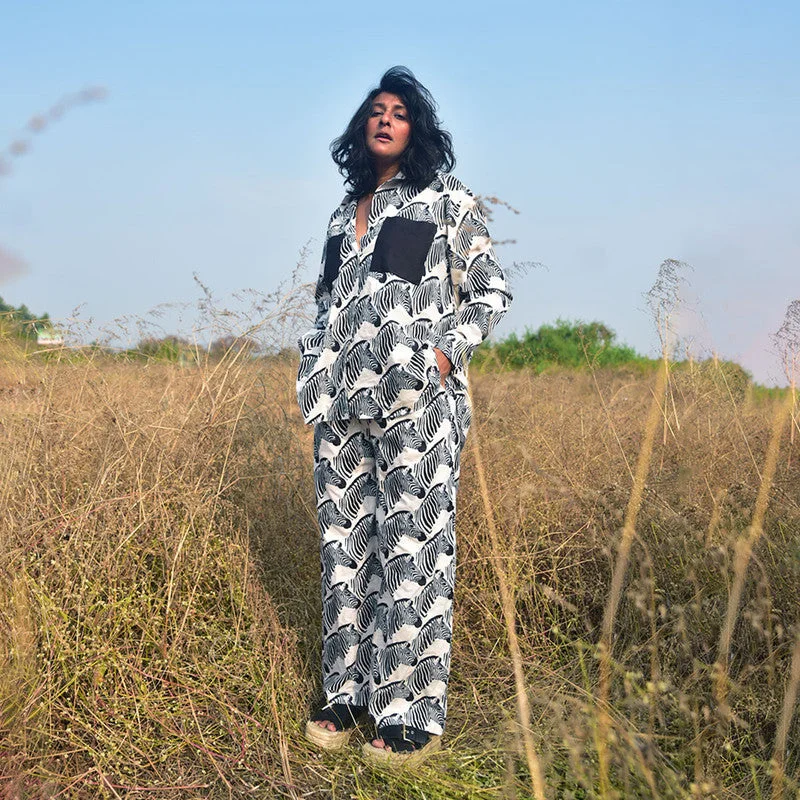 Exclusive Offers You’ll Love!Exclusive Offers You’ll Love!Cotton Pants | Handblock Printed | Black & White