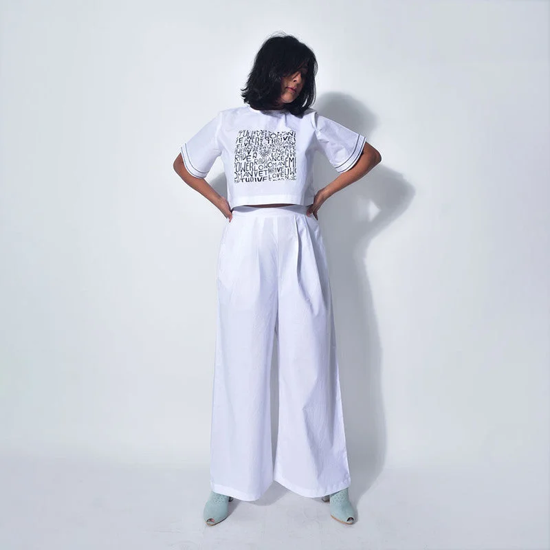 The Sale You’ve Been Waiting For!The Sale You’ve Been Waiting For!Cotton Pleated Trousers | White The Sale You’ve Been Waiting For!The Sale You’ve Been Waiting For!Cotton Pleated Trousers | White