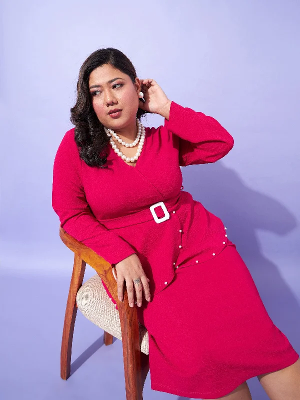 Don’t Wait – Deals Won’t Last!Don’t Wait – Deals Won’t Last!Women Fuchsia Peplum Bodycon Dress Don’t Wait – Deals Won’t Last!Don’t Wait – Deals Won’t Last!Women Fuchsia Peplum Bodycon Dress