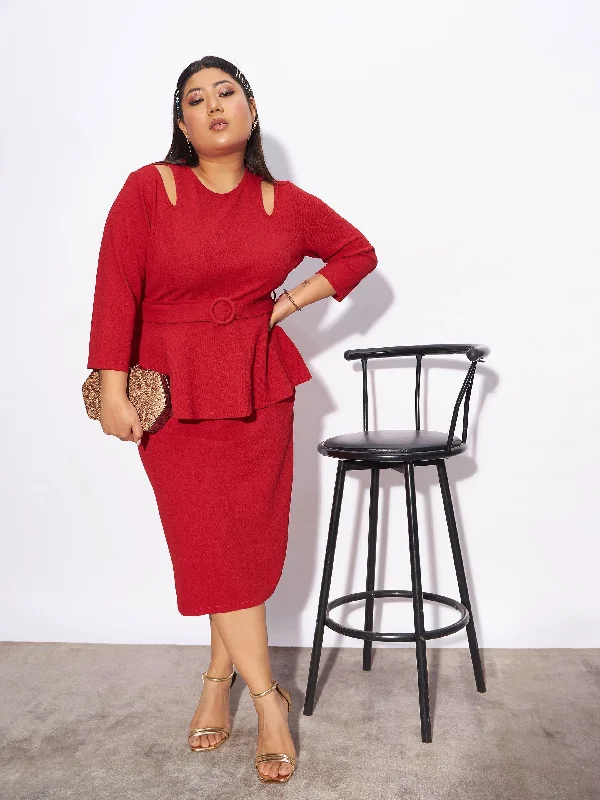 Today Only – Don’t Miss It!Today Only – Don’t Miss It!Women Red Front Peplum Bodycon Dress Today Only – Don’t Miss It!Today Only – Don’t Miss It!Women Red Front Peplum Bodycon Dress