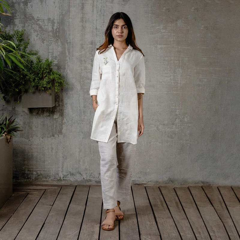 Massive Price Cuts!Massive Price Cuts!Linen Tapered Pants | Cream