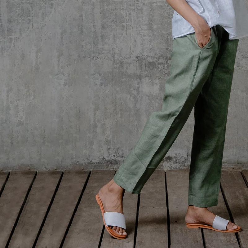 Stock Up and Save!Stock Up and Save!Linen Tapered Pants | Green