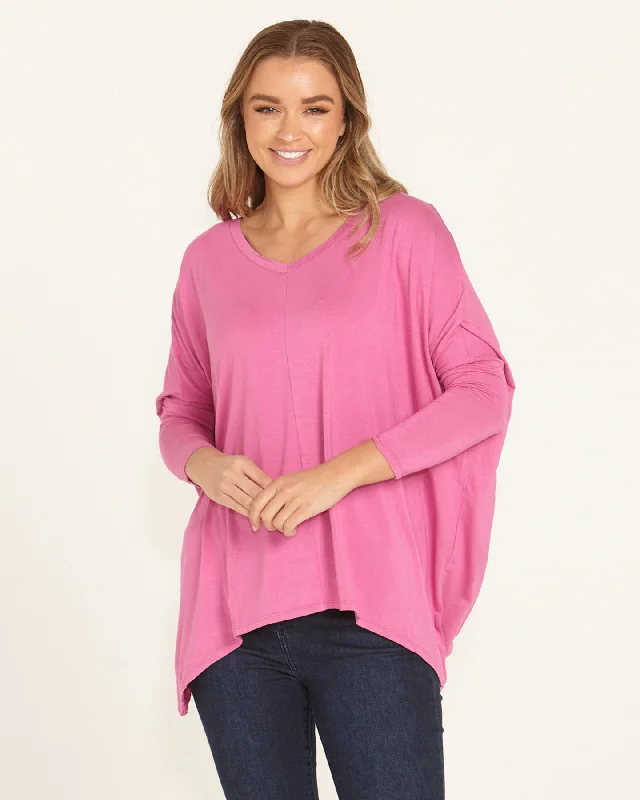 Your Dream Deal is Here!Your Dream Deal is Here!Betty Basics Kyoto V-Neck Tee Winter Pink Your Dream Deal is Here!Your Dream Deal is Here!Betty Basics Kyoto V-Neck Tee Winter Pink
