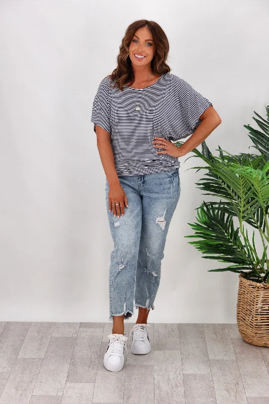 The Best Deals Won’t Wait!The Best Deals Won’t Wait!Betty Basics Maui Tee In Blue/White Stripe The Best Deals Won’t Wait!The Best Deals Won’t Wait!Betty Basics Maui Tee In Blue/White Stripe