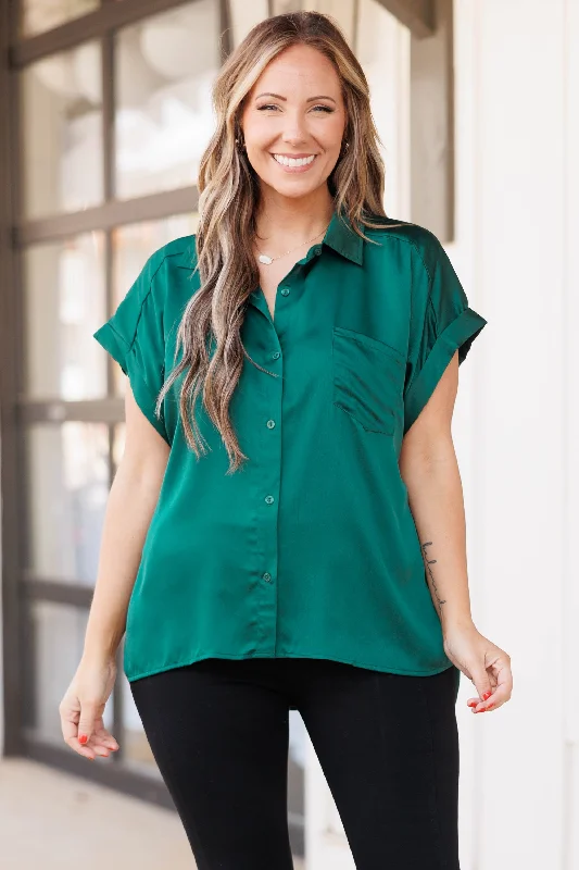 Savings You Can’t Ignore!Savings You Can’t Ignore!Carnation Kisses Top, Hunter Green