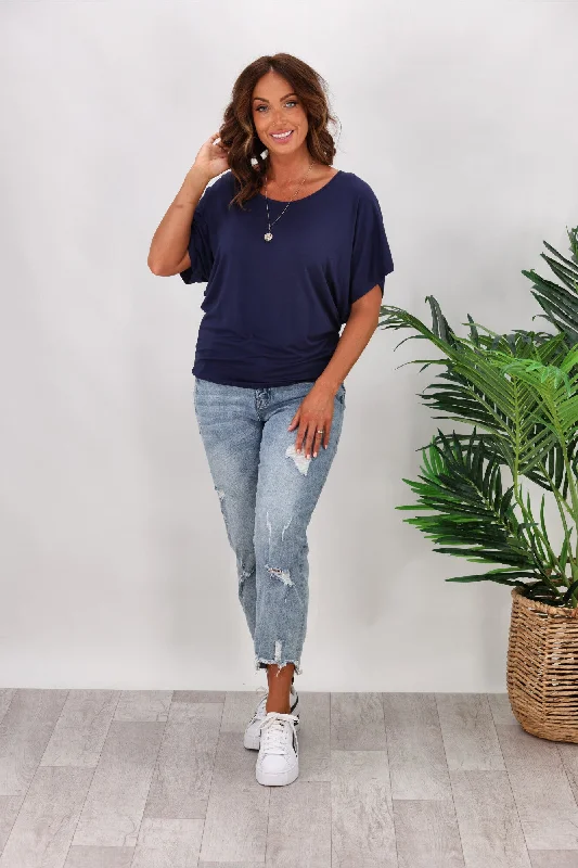 Shop Before It’s Gone!Shop Before It’s Gone!Betty Basics Maui Tee In Navy