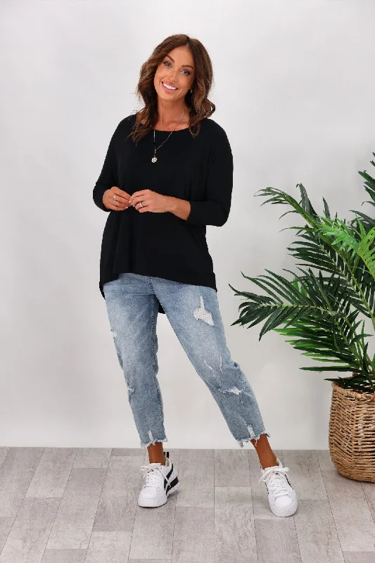 Hottest Discounts of the Year!Hottest Discounts of the Year!Betty Basics Milan 3/4 Sleeve Tee Black Hottest Discounts of the Year!Hottest Discounts of the Year!Betty Basics Milan 3/4 Sleeve Tee Black