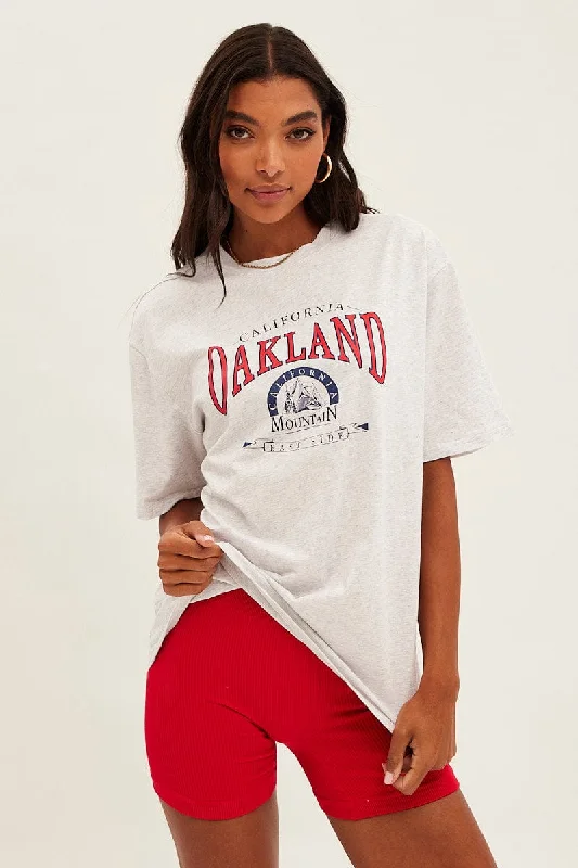 Save More When You Shop More!Save More When You Shop More!Grey Graphic T-Shirt Short Sleeve Crew Neck Oversized Save More When You Shop More!Save More When You Shop More!Grey Graphic T-Shirt Short Sleeve Crew Neck Oversized