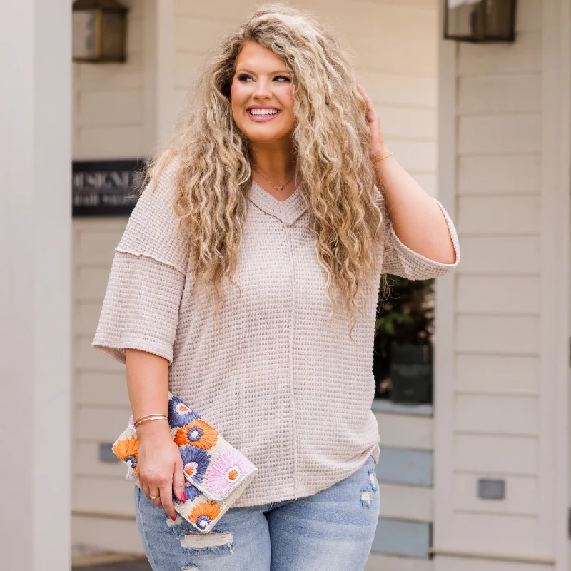Steals and Deals Await!Steals and Deals Await!Off Duty Looks Top, Oatmeal