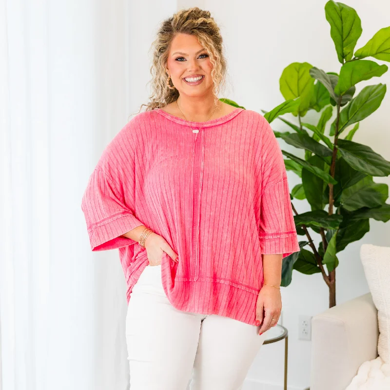 Flash Sale – Act Fast!Flash Sale – Act Fast!You're All Mine Top, Fuchsia