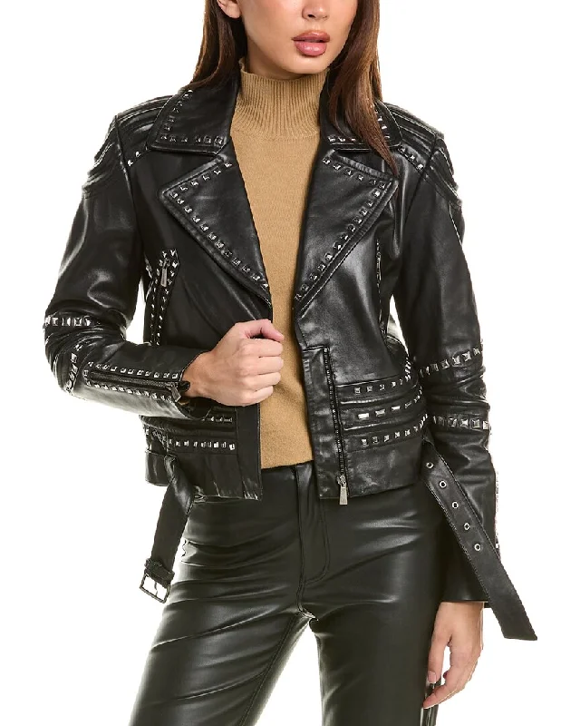 Your Exclusive Offer Awaits!Your Exclusive Offer Awaits!Alberta Ferretti Studded Leather Biker Jacket Your Exclusive Offer Awaits!Your Exclusive Offer Awaits!Alberta Ferretti Studded Leather Biker Jacket
