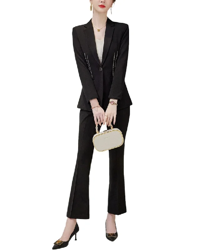 Crazy Discounts Inside!Crazy Discounts Inside!Bossy Chic 2pc Blazer & Pant Set
