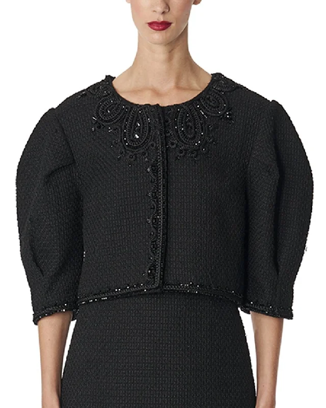 Exclusive Deals Just for You!Exclusive Deals Just for You!Carolina Herrera Embellished Puff Sleeve Cropped Jacket Exclusive Deals Just for You!Exclusive Deals Just for You!Carolina Herrera Embellished Puff Sleeve Cropped Jacket