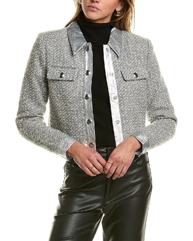 Best Price of the Season!Best Price of the Season!Central Park West Phoebe Tweed Wool-Blend Shacket Best Price of the Season!Best Price of the Season!Central Park West Phoebe Tweed Wool-Blend Shacket