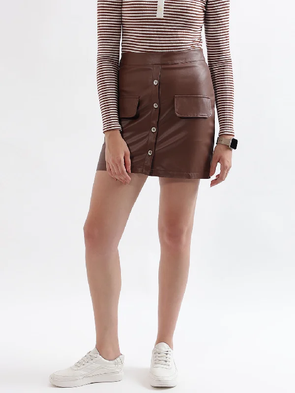 Flash Sale – Act Fast!Flash Sale – Act Fast!Elle Women Brown Solid Fitted Pencil Skirt Flash Sale – Act Fast!Flash Sale – Act Fast!Elle Women Brown Solid Fitted Pencil Skirt