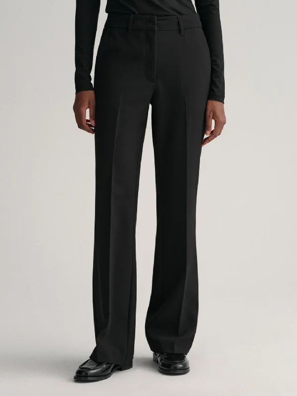 Limited Deals, Unlimited Savings!Limited Deals, Unlimited Savings!Gant Women Solid Mid-Rise Slim Fit Trouser