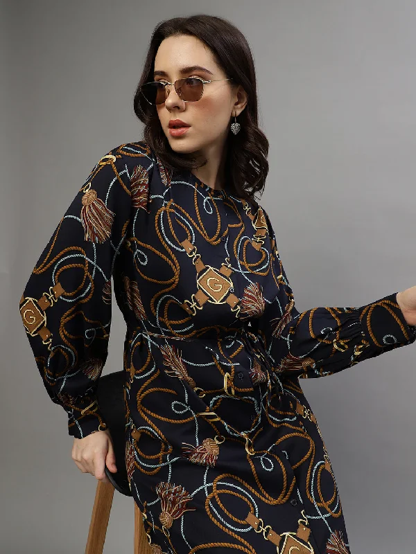 Your Dream Deal is Here!Your Dream Deal is Here!Gant Women Printed Round Neck Full Sleeves Dress Your Dream Deal is Here!Your Dream Deal is Here!Gant Women Printed Round Neck Full Sleeves Dress