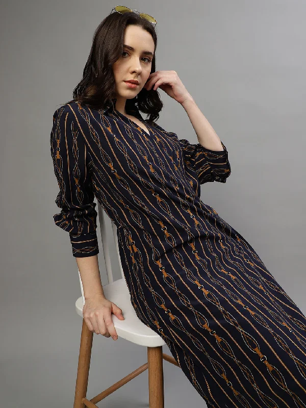 Save More When You Shop More!Save More When You Shop More!Gant Women Printed Collar Neck Full Sleeves Dress Save More When You Shop More!Save More When You Shop More!Gant Women Printed Collar Neck Full Sleeves Dress