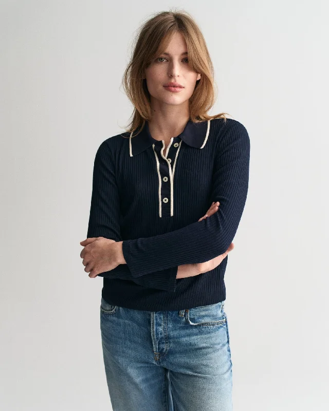Grab Yours Before It’s Too Late!Grab Yours Before It’s Too Late!Gant Women Blue Solid Polo Neck Full Sleeves T-Shirt Grab Yours Before It’s Too Late!Grab Yours Before It’s Too Late!Gant Women Blue Solid Polo Neck Full Sleeves T-Shirt