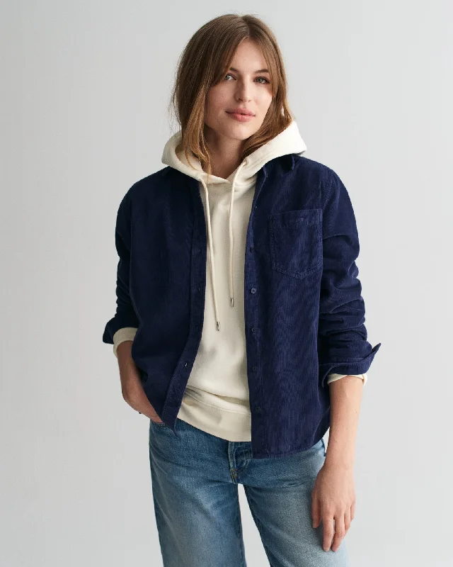 The Best Deals Won’t Wait!The Best Deals Won’t Wait!Gant Women Blue Solid Spread Collar Full Sleeves Corduroy Shirt The Best Deals Won’t Wait!The Best Deals Won’t Wait!Gant Women Blue Solid Spread Collar Full Sleeves Corduroy Shirt