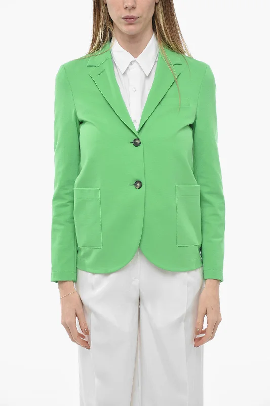 Grab Yours Before It’s Too Late!Harris Wharf Unlined Jersey Blazer with Patch Pockets