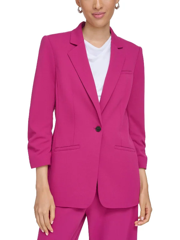 Save More with Every Purchase!Save More with Every Purchase!Petites Womens 3/4 Sleeve Suit Separate One-Button Blazer Save More with Every Purchase!Save More with Every Purchase!Petites Womens 3/4 Sleeve Suit Separate One-Button Blazer