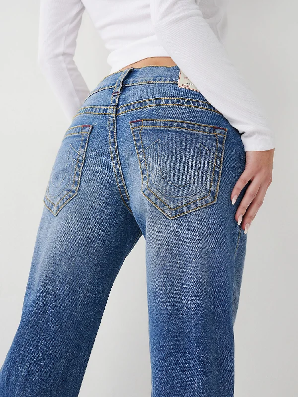 Limited-Time Price Drop!Limited-Time Price Drop!True Religion Womens SN Ricky Relax Straight Fit Blue Low Rise Jeans Limited-Time Price Drop!Limited-Time Price Drop!True Religion Womens SN Ricky Relax Straight Fit Blue Low Rise Jeans